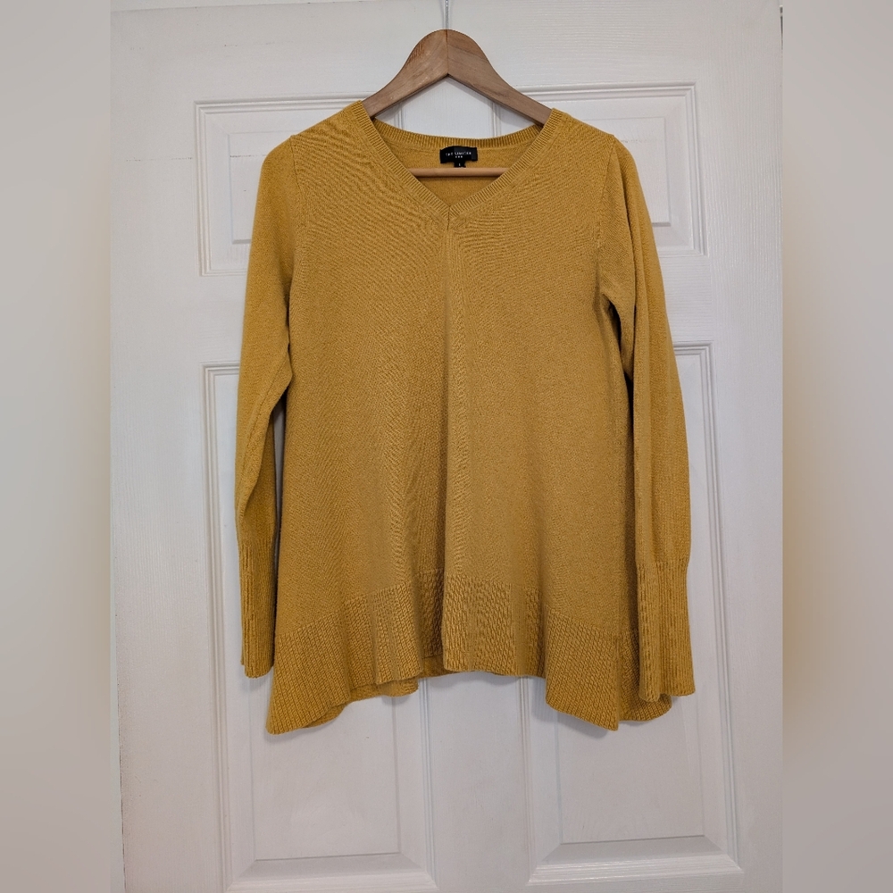 The Limited Mustard V-Neck Sweater - Picture 2 of 4